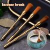 Brass Bamboo Joint Incense Brush Household Indoor/tea Room/Censer Ash Cleaning Tool/Sealing Extended Aromatherapy Accessories