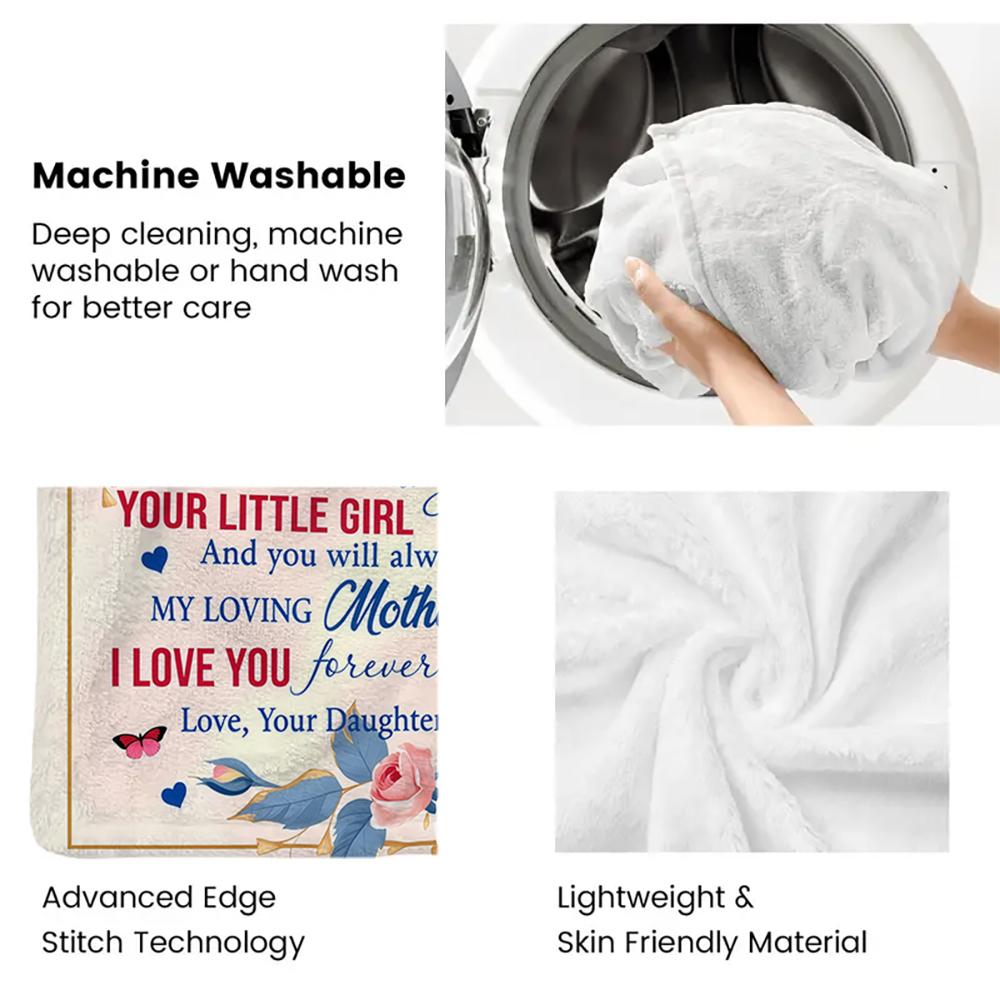 Mother's Day Print thin Flannel Blanket for Bedrooms,Living Rooms,Sofas Blankets,Lunch Breaks,blankets fluffy blanket