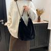 Simple Faux Fur Women's Tote Shoulder Bags Casual Large Capacity Female Furry Messenger Bag Solid Color Plush Purse Handbags
