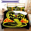 Cobra Kai 3pcs Bedding Set Duvet Cover Closure Includes 1 Duvet Cover & 2 Pillowcases for All Seasons Bedroom Home Dorm Decor