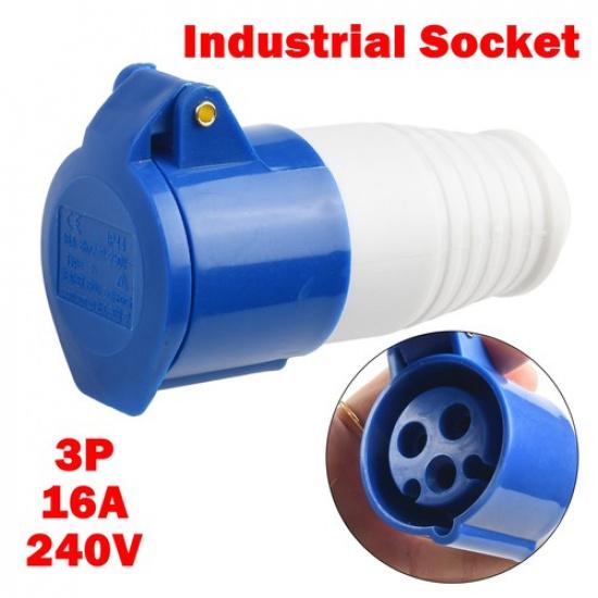 Разъем для автодома Мобильный соединитель Муфта 3-контактный 16А Водонепроницаемый Взрывозащищенный