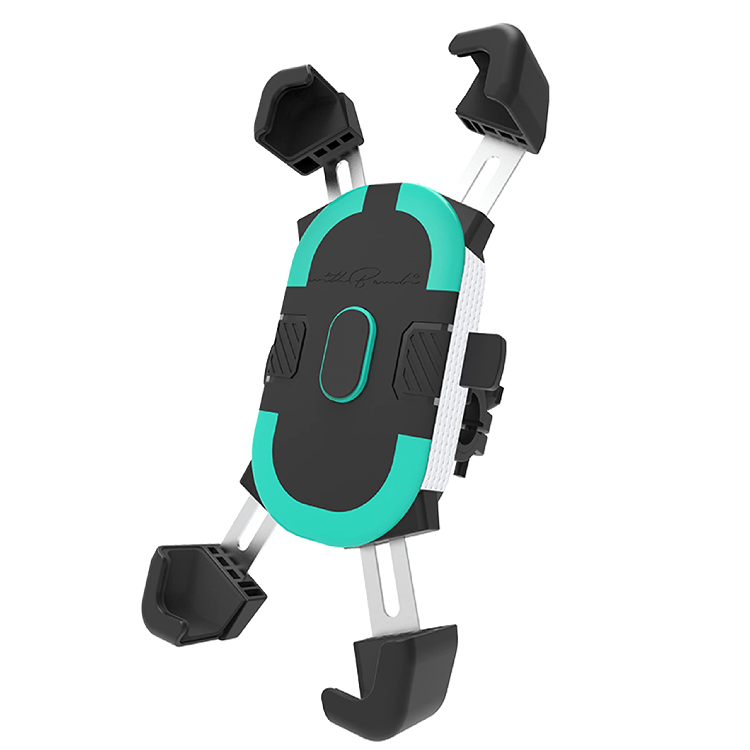 

withbambi Велосипедный держатель для смартфона с отражающим элементом, Совместимый с несколькими регулируемыми, Легкий, Прочный, Подходит для до 12 мм, Совместимый зелёный