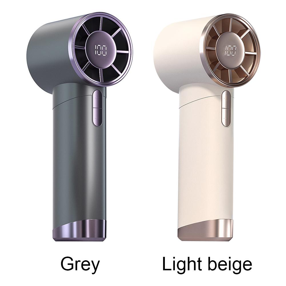 Portable Handheld Turbo Fan Small Pocket Fan High Speed Desktop Cooling Fan USB Rechargeable for Outdoor Activities Working