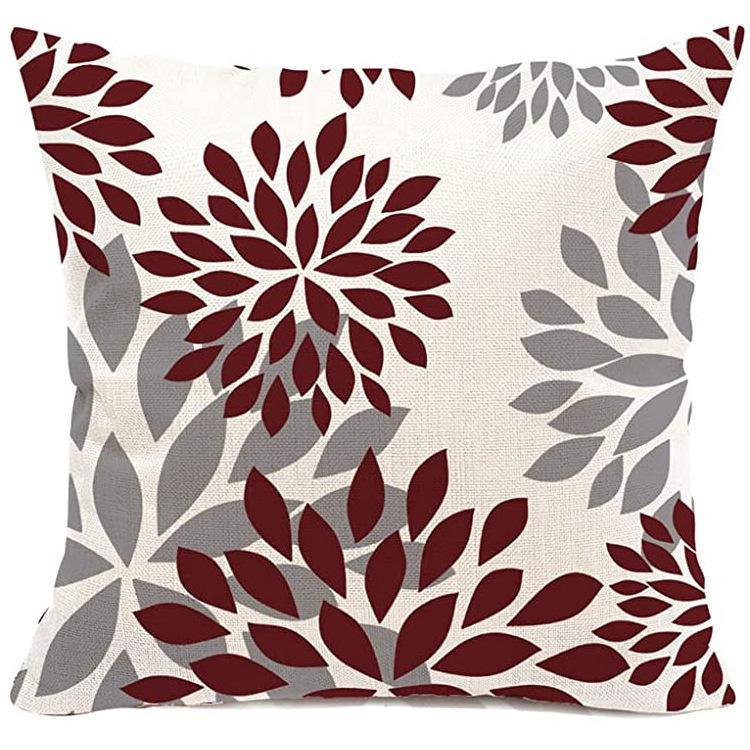 Striped Pillowcase Home Decoration Linen Pillow Cushion Waist Mat Sofa Pillowcase Geometric Abstract