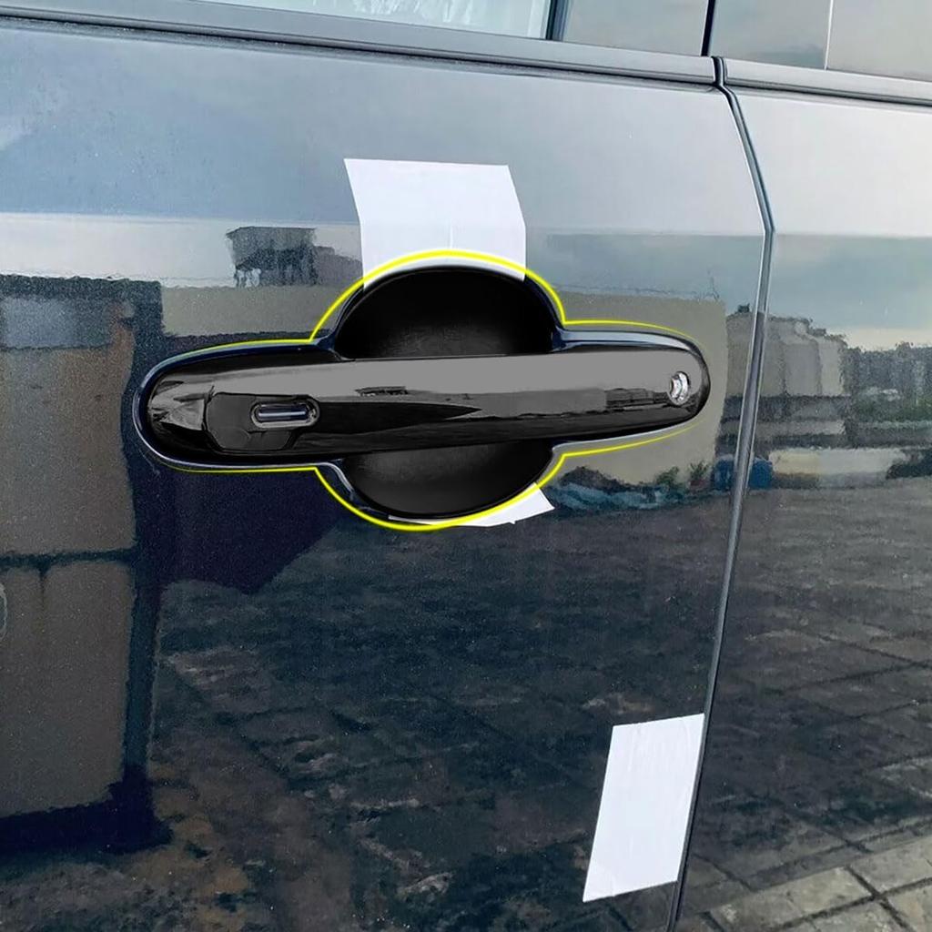 Car Accessories Compatible with Toyota New Grand Highlander 2024 2025 2026 Exterior Door Handle and Handle Bowl Cover Trims Protector Decoration ABS