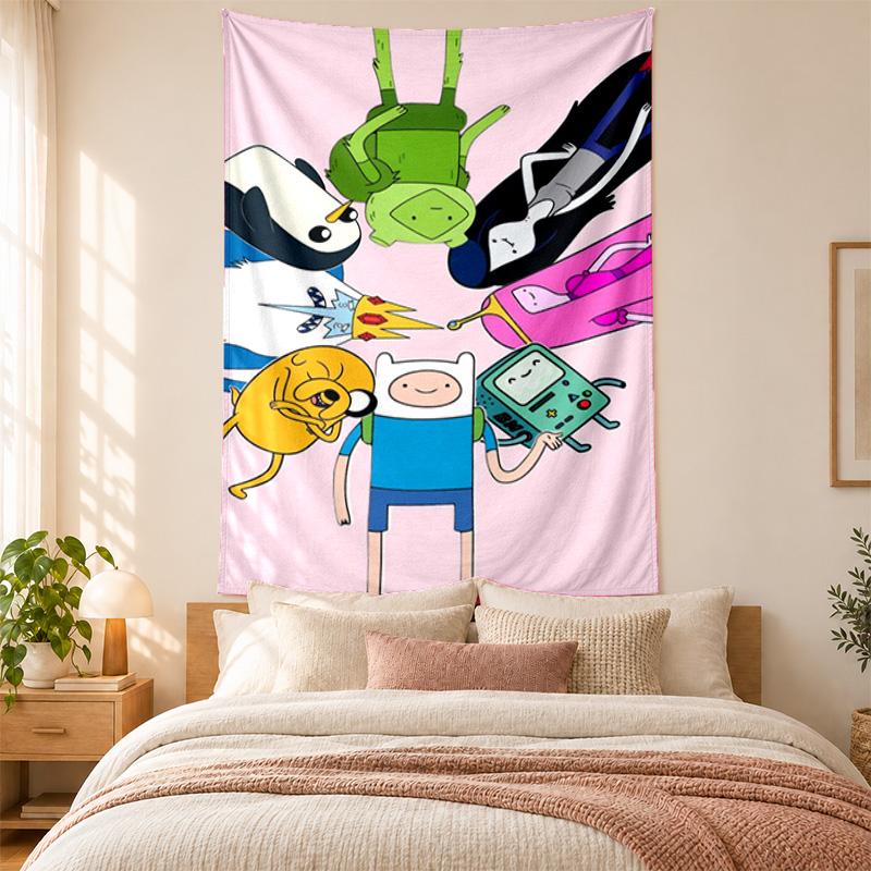 Adventure Time Tapestry Highquality for Decorating Living Room Bedroom Dorm Walls Ideal As Bedroom Wallart Orholiday Gift