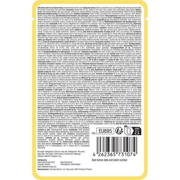 Complément alimentaire - Ciao - Dashi Delights - Flocons délicats - Poulet - Thon - Saumon