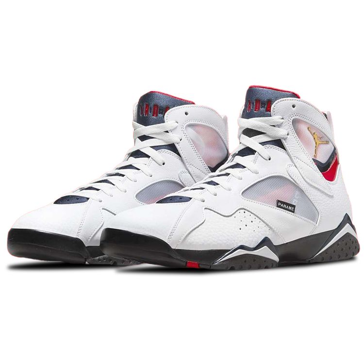 Paris Saint-Germain X Air Jordan 7 Retro Paname Unisex Sneakers White College-Navy Sport-Royal CZ0789-105