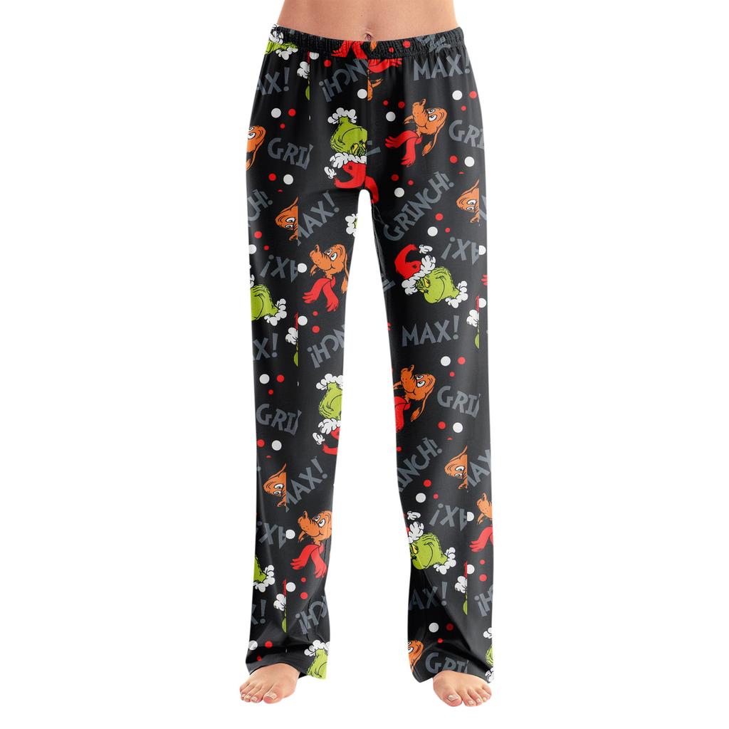 Pyžamové kalhoty Noční prádlo Ležérní Stahovací šňůrka Elastický pas Kalhoty Pohodlné Rovné Jóga Volné Kalhoty