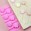 Cute Cat Paw Shaped Silicone Lollipop Mold DIY Chocolate Cheese Stick Baking Mold Kitchen Pastry Baking Cake Decoration Tool