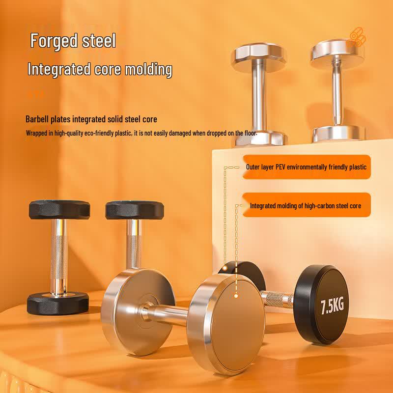 Yueji Tiger Rubber-Coated Dumbbell Set