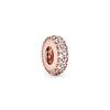 Miniso Sparking Rose Gold Plated Charm Bead Charms Dangle Authentic Compatible With copper Bracelets Necklaces Bead Ideal For Diy Jewellery Women Gift