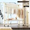 Retractable Foldable Octopus Clothes Rack: Floor-Standing Carbon Steel Eight-Legged Indoor Drying Pole for Clothes and Quilts