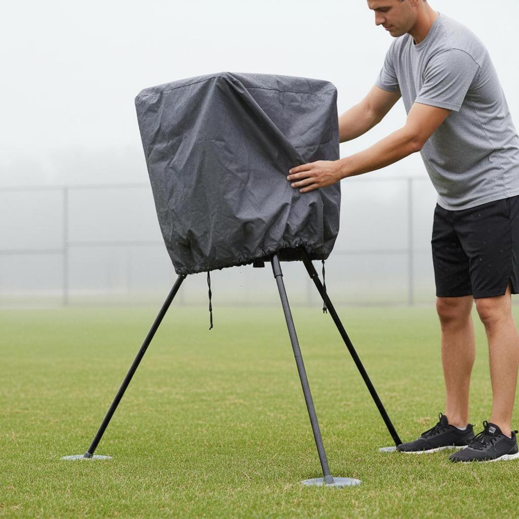 Fitted Pitching Machine Cover 210D Oxford Textile