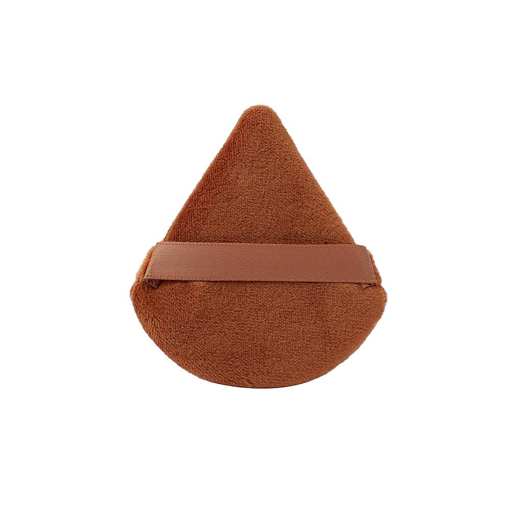 Imported Triangle Velour Powder Puff - Velvet Sponge Makeup Setting Cushion