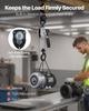 Manual Lever Chain Hoist, 1/4T 250KG Capacity Heavy Duty Come Along, 3M Lift G80 Alloy Steel Chain With Dual Pawl Mechanical Brake, 360° Rotating