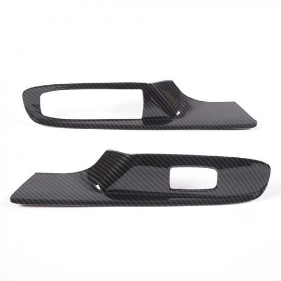 Ozdobný kryt tlačítka spínače stahování oken z ABS karbonových vláken pro Corvette C8 kabriolet 20+