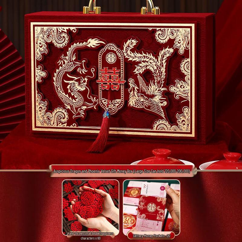 Luxury Betrothal Gift Box: Elegant Engagement & Wedding Decoration for Bride Price Cash