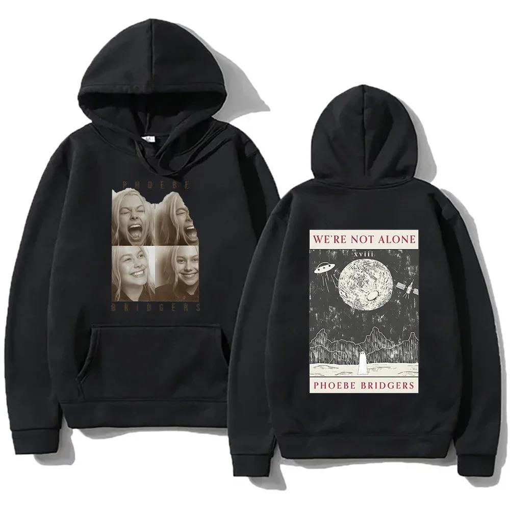 Fashion Women Casual Hoodies Phoebe Bridgers Indie Folk Sweatshirts Unisex with Pocket Hoody Oversized Versatile Soft Pullovers