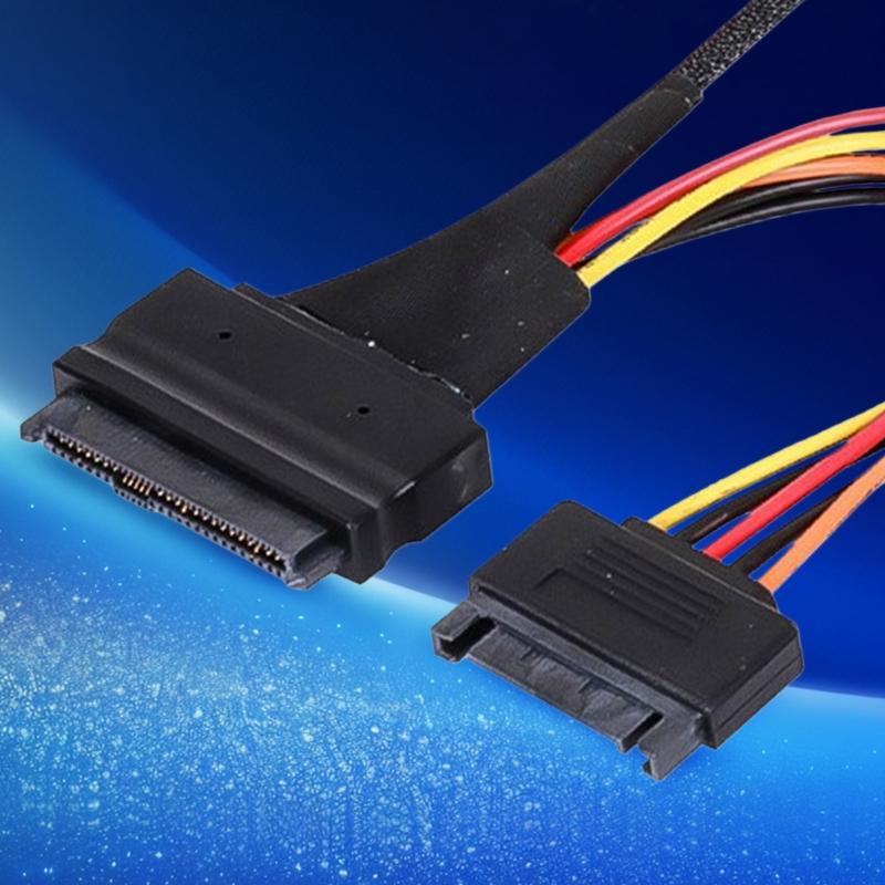 SASs SFF8654 SFF8639 Converters Cable With Premium Shield PVC Construction for Stable Signal Transmission