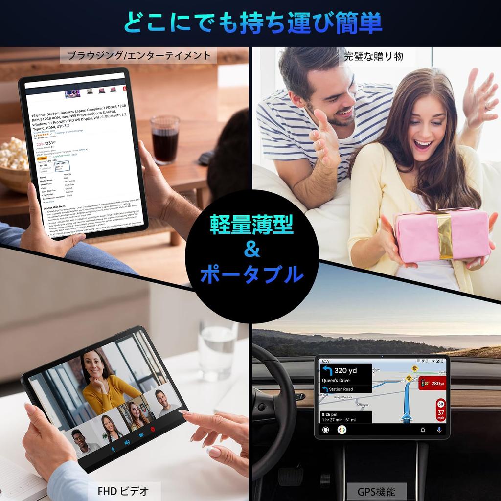 Tablet G99 15 Tablet 2K FHD IPS Expandable Fast Charging Widevine for Children and Seniors Android Tablet WiFi Model Japanese Specifications Gray