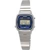 Casio LA670WA-2 Women's Digital Watch Silver Navy Color Overseas Model