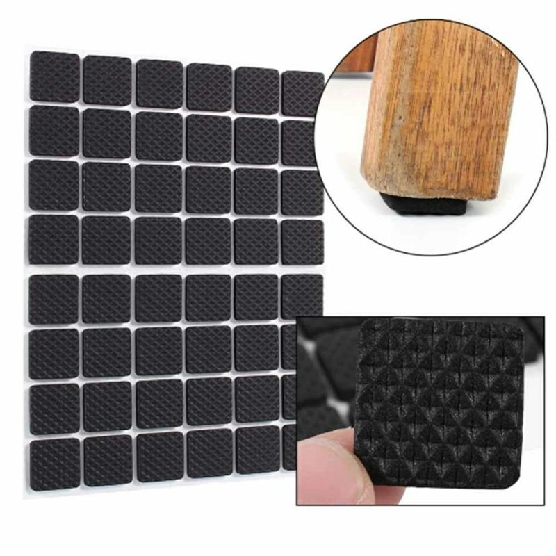 Furniture Pads EVA Floor Protectors Square Self-Adhesive Non-Slip Mat for Chair Leg Sofa Table Feet Anti-Scratch Floor Protection