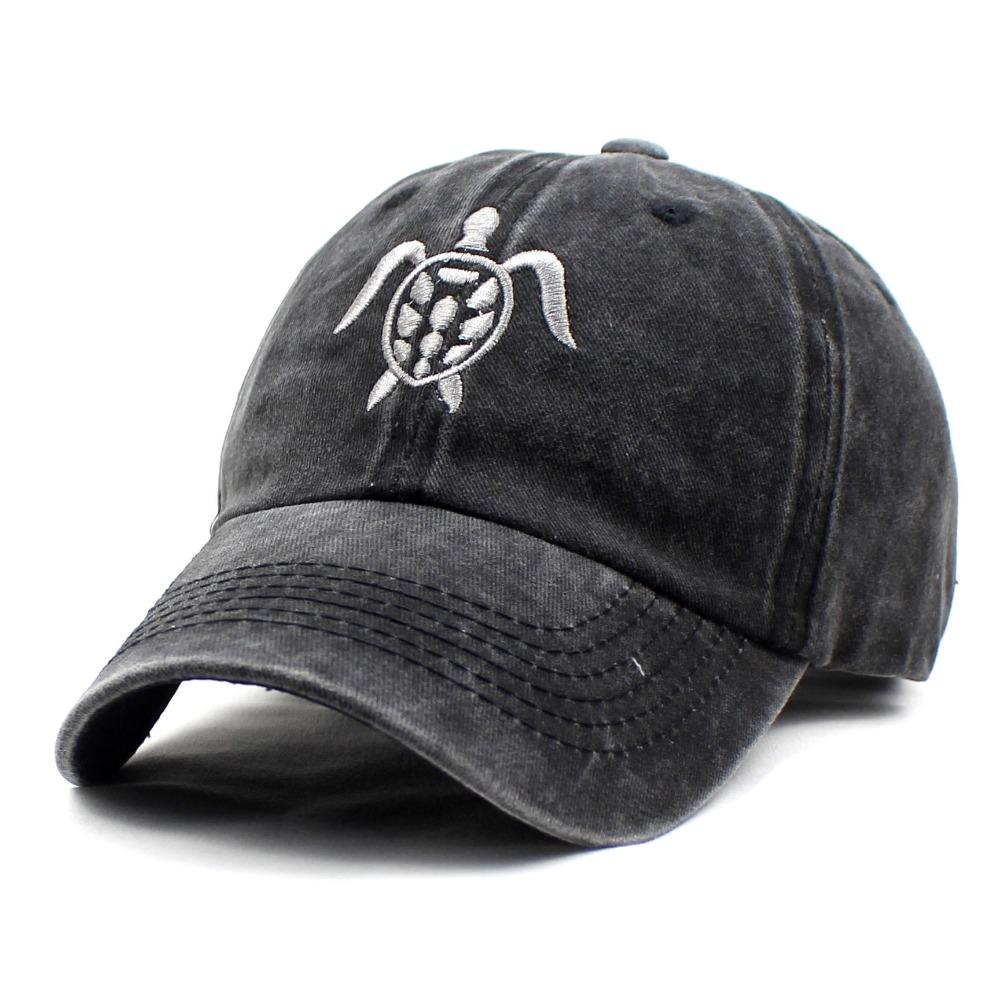 Baumwoll-Schildkröten-Stickerei Baseballkappe Schildkröten-Stickerei Schirmmütze Für den Außenbereich