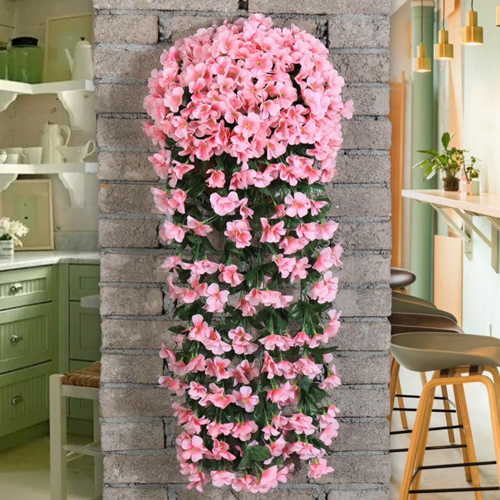 Simple Natural Style Artificial Vines Silk Artificial Flowers for Home Decor Uv Resistant Outdoor for Home for Outside
