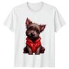 Cute Dog Hoodie Animals Dogs Mens T-Shirt Womens Tee Graphic Unisex Top