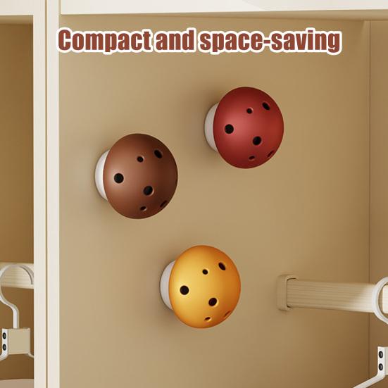 3Pcs Mushroom Odor Removal Box Self-adhesive Home Bathroom Wardrobe Cabinets Air Freshener Deodorization Fragrance Tablets Storage Box