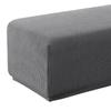 Premium Footstool Cover Stretch Removable Ottoman Slipcovers Pouf Soft