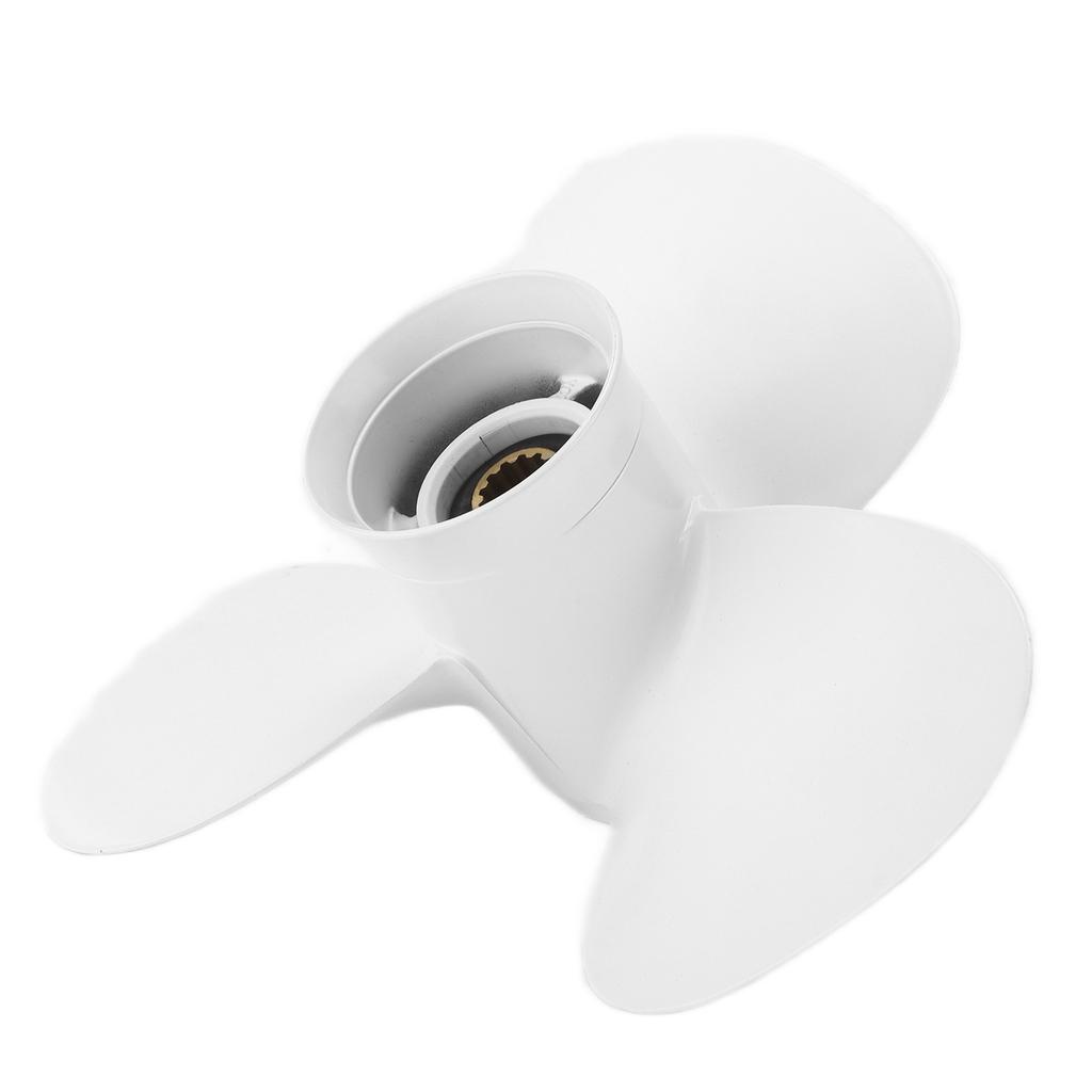 Outboard Propeller 3 Blades 13 Tooth Aluminum Alloy Replacement for YAMAHA Outboard Engines 25‑60HP
