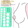 Breast Pump Nipple Silicone Ruler Nipple Diameter Breast Pump Flange Circle Sizing Ruler Nipple Measuring for New Mums Women