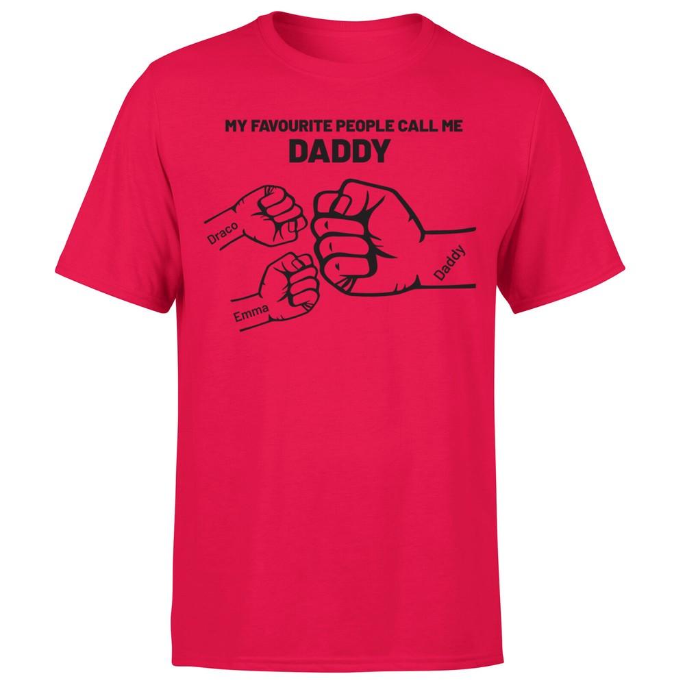 Dad Grandpa Kid Fist Bump Personalized T Shirt Gift For Grandpa DadOrP1A 2XL