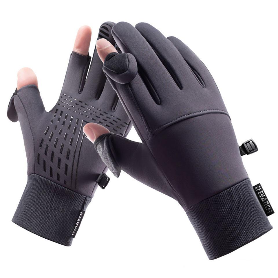 Loogdeel Windproof Waterproof Touchscreen Gloves Outdoor Running Fishing Cycling Skiing Gloves Winter Men'S Women'S Warm Gloves