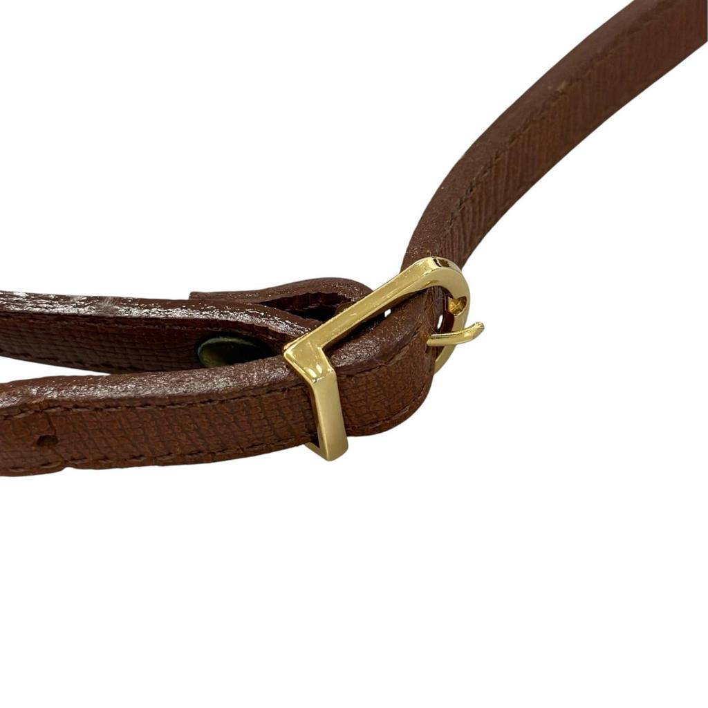 CELINE Macadam Handbag Brown Women used