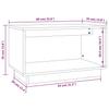 Vidaxl Szafka Pod Telewizor, 60X35X35 Cm, Lite Drewno Sosnowe