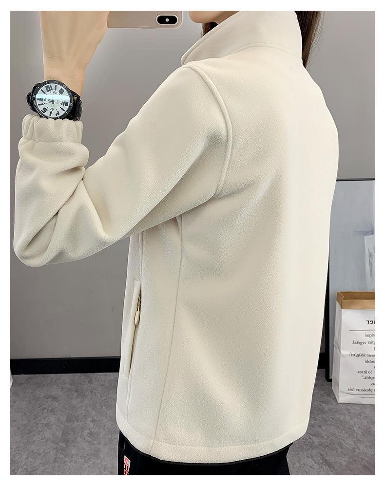 Autumn Winter Thickened Stand Collar Fleece Jacket