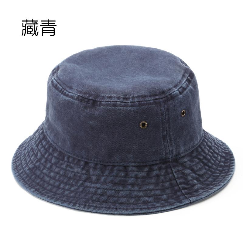 Bucket Hat Cotton Washed Denim Basin Hat Sun Protection Sunshade Sports Leisure Versatile Couple Sun Hat