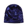 Solid Color Metal Color Hat Elastic Sleeping Night Cap Simple Pullover Cap  Streetwear