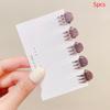 5Pcs Vintage Small Metal Hair Claws Sweet Mini Hair Clips  Durable Styling Hair Accessories For Women Beauty Accessory Classic Clamp Jaw Claw Clip