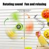 2 Stück Papagei Spinner Rassels Spielzeug Interaktiver Rasselkugel Rad Wellensittich Spielzeug Vogelkäfig Spielzeug für Wellensittiche Aras Nymphensittiche Beschäftigung Kauen Bewegung
