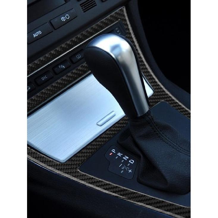 3pcs Carbon Fiber Car Central  Automatic Gear Shift Panel Cover For BMW X3 E83