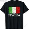 Italia TShirt Italy Flag Coat of Arms Tee Shirt Repubblica Italiana Italian Heritage Vintage T Shirt Guys Streetwear Crew Neck