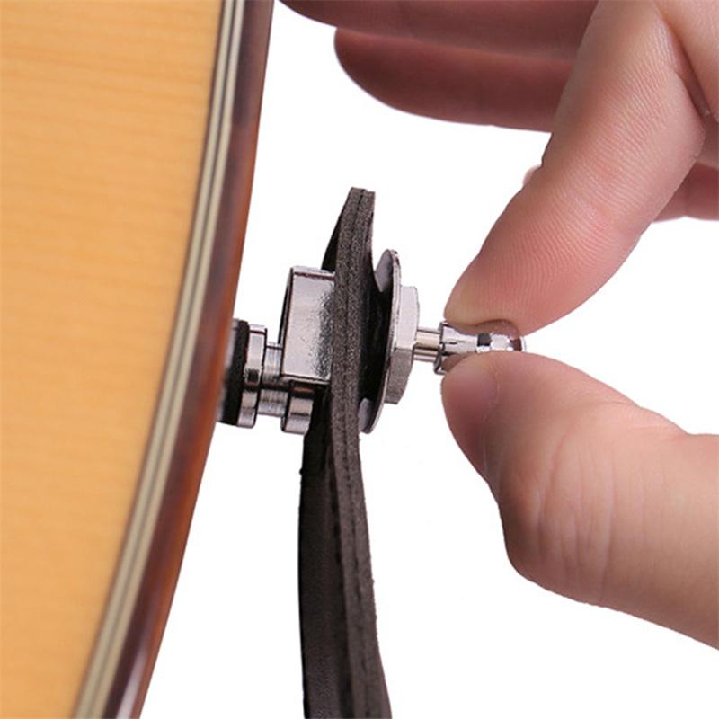 Verrou de sangle de guitare Metal Picots de sangle de basse Anti-chute Verrous de sangle de guitare