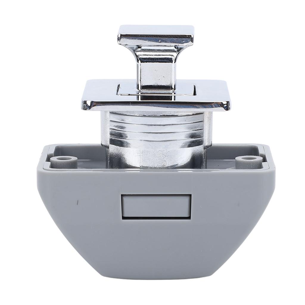 RV Push Cabinet Lock Metal Push Button Keyless Cupboard Drawer Compartment Latch Lock Catch for Caravan Yacht Boat