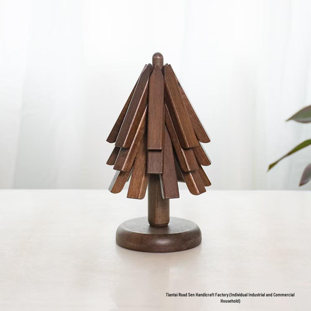 Black Walnut Wooden Heat-Resistant Pad - Anti-Scalding Table Decor Coaster Placemat