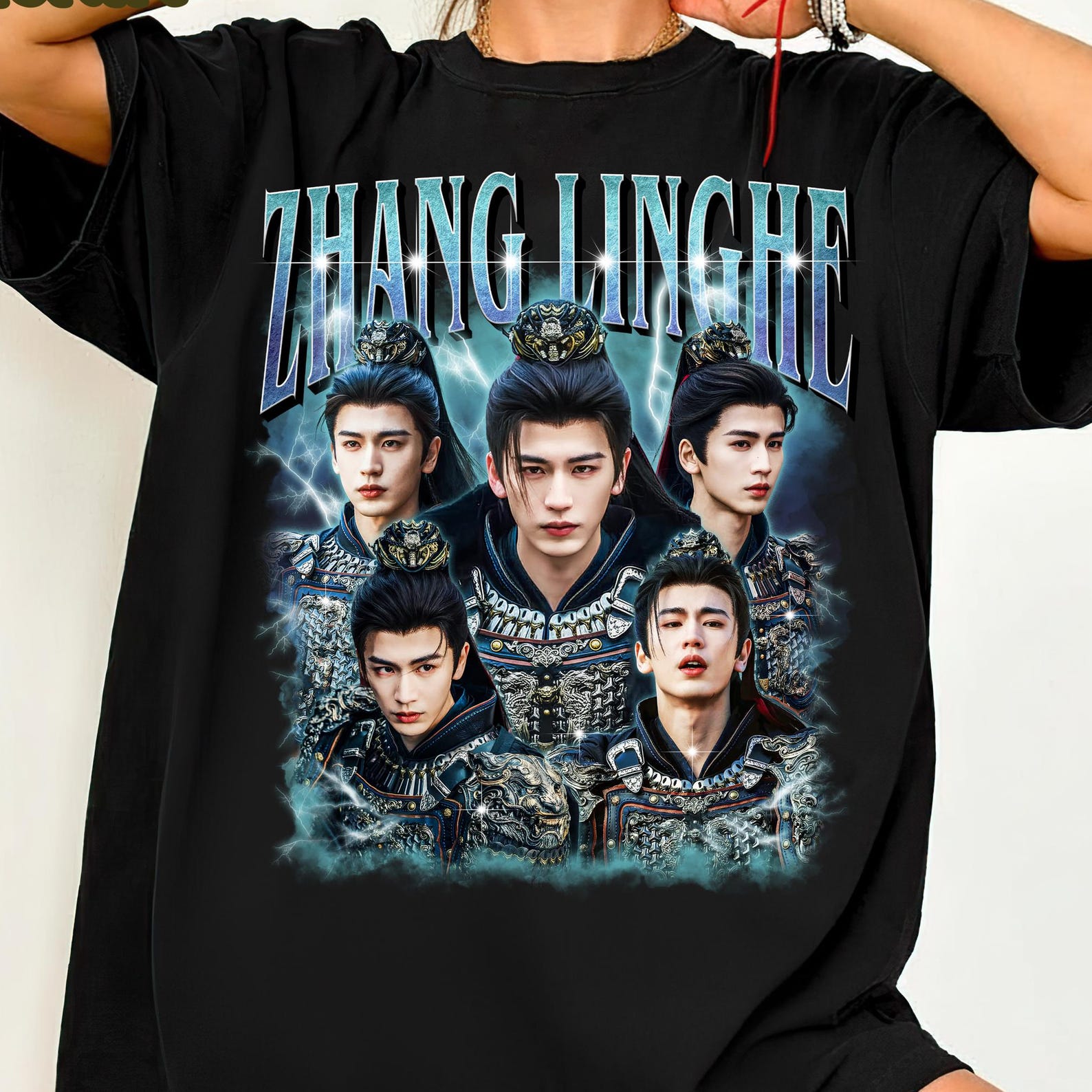 Zhang Linghe Shirt, C-Drama Fan Merch, Idol Inspired Tee, Zhang Linghe Bootleg 90s Shirt, Gift For Fan S