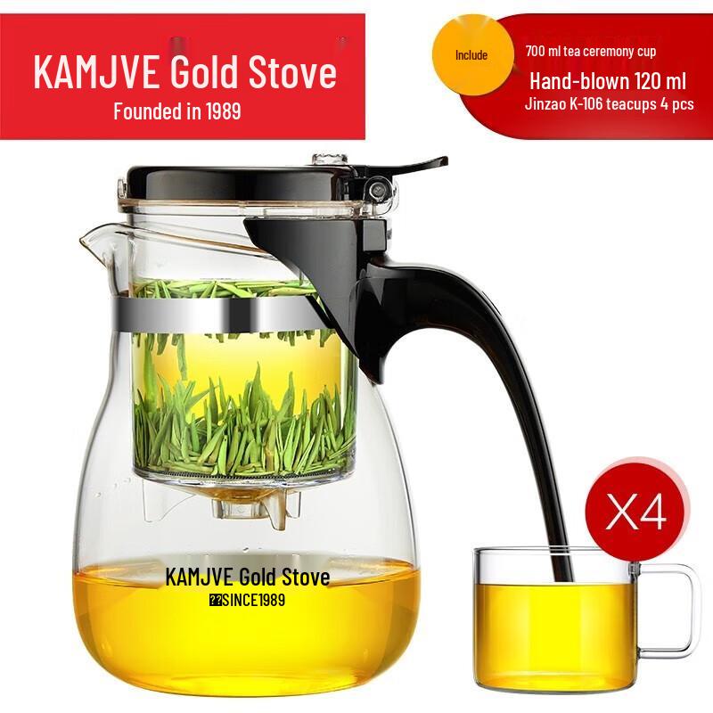 Jinzhao Heat-Resistant Glass Teapot Set